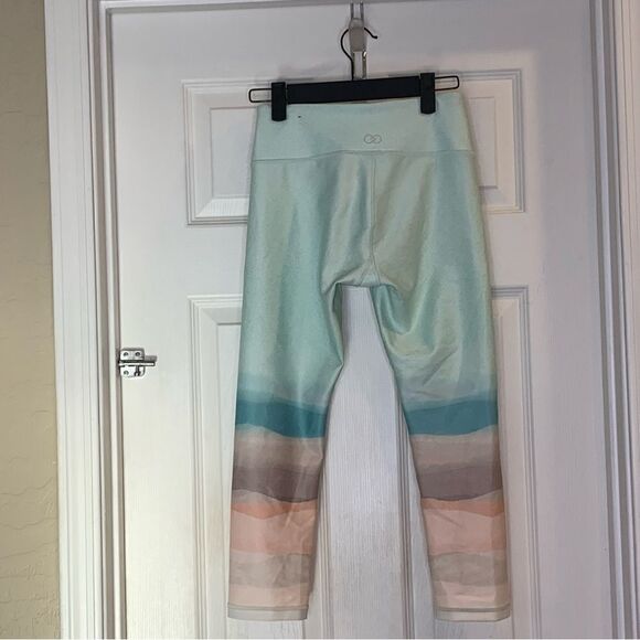 Calia By Carrie Underwood Landscape Mint Green Workout Capris Size XS - Picture 9 of 9